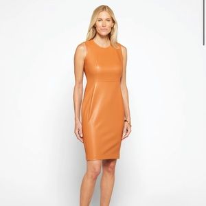 Calvin Klein Shawna Dress in Orange